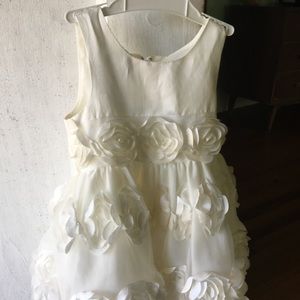Ivory 12 month flower girl dress